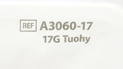 Smiths Medical A3060-17 Portex Continuous Epidural Tray, 17G Tuohy